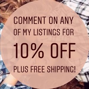 10% OF PLUS FREE SHIPPING
